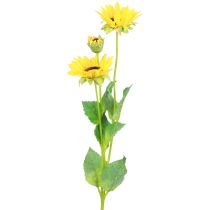 Artikel Kunstplanten kunst zonnebloemen kunstbloemen decoratie geel 64cm