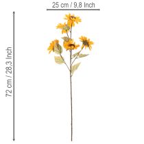 Artikel Kunstmatige zonnebloem, levensechte decoratie, 72 cm, 2 stuks