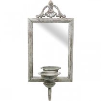 Artikel Spiegel antiek look met kandelaar shabby chic H50cm