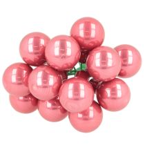 Artikel Kerstballen aan een draad, set mini glanzende spiegelende bessen, 20 mm, 140 stuks