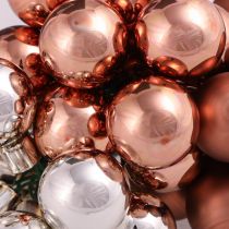 Artikel Spiegel bessenglas Kerst zilver abrikoos Ø20mm 140 st
