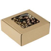 Artikel Spiegelbessen Ø1,5cm bruin-goud 140 stuks