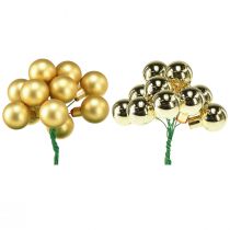 Artikel Mini kerstboomballen glas spiegel bessen Ø20mm 140 st