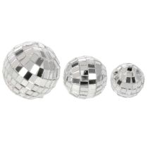 Artikel Decoratieve spiegelbollen, feestdecoratie-element, zilverkleurig, 2-4 cm, 50 stuks
