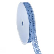 Artikel Kanten lint jeansblauw decoratief lint sieradenlint W18mm L20m
