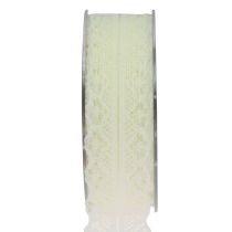 Artikel Kantlint crème cadeaulint decoratief lint 28mm 20m