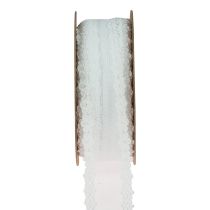 Artikel Kantlint trouwlint decoratief lint kant wit 28mm 20m