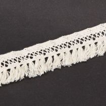 Artikel Kanten rand katoenen franje lint macramé 43mm 3m