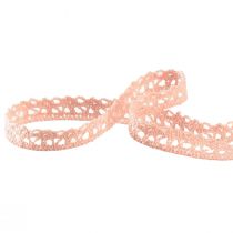 Artikel Kanten rand roze decoratief lint gehaakt kant B12mm L20m