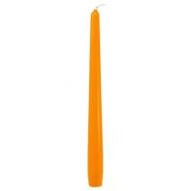 Conische kaarsen 250/23 Oranje 12st