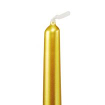 Artikel Conische kaarsen 300/23 gouden tafelkaarsen 12 stuks