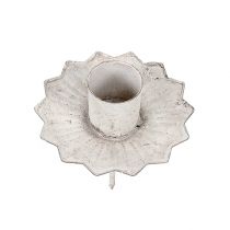Artikel Conische kandelaar voor het plakken van Ø7cm crème 4 stuks
