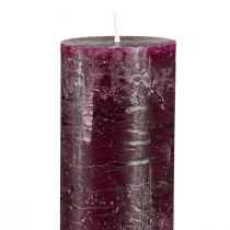 Artikel Taper kaarsen effen kaarsen bordeaux 50x300mm 4 st