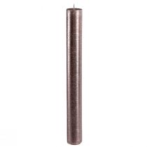Artikel Conische kaarsen effen koper gelakt 34x300mm 4 st