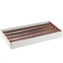 Artikel Conische kaarsen effen koper gelakt 34x300mm 4 st