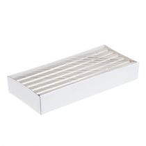 Artikel Doorgekleurde dinerkaarsen lichtgoud 22×240mm – set van 12