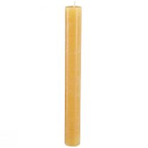 Artikel Taper kaarsen effen honing 34x300mm 4 st