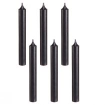 Artikel Taper kaarsen kaarsen zwarte kaars decoratie Ø21mm 170mm 6 st