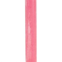 Taper kaarsen 21mm x 300mm roze gekleurd tot 12st