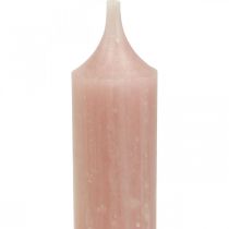 Staafkaarsen, kort, kaarsen roze voor decolus Ø21/110mm 6st