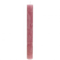 Kaarsen massief oud roze 34mm x 300mm 4st