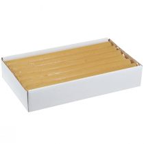 Artikel Taper kaarsen effen kaarsen honing 21×240mm 12 st