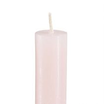 Artikel Stokkaarsen effen lichtroze kaarsen roze 21×240mm 12 st
