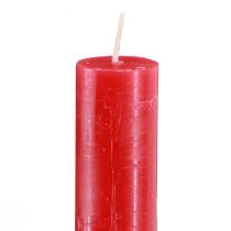 Artikel Taper kaarsen geverfde kaarsen rood 21×240mm 12st