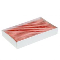 Artikel Taps toelopende kaarsen in de kleur oranje 34mm x 240mm 4 stuks