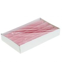 Artikel Stokkaarsen roze gekleurd 34mm x 300mm 4 st