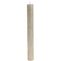 Artikel Taper kaarsen effen champagne 34mm x 300mm 4 st