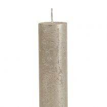 Artikel Taper kaarsen effen champagne 34mm x 300mm 4 st