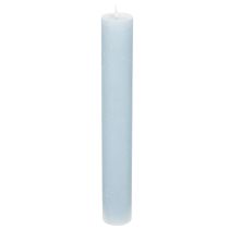 Artikel Blauwe taps toelopende kaars voor kandelaars en tafeldecoratie, 34x240mm, 4 stuks
