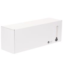Artikel Kandelaar met taps toelopende glazen cilinder. Eenvoudig en tijdloos. 31 cm
