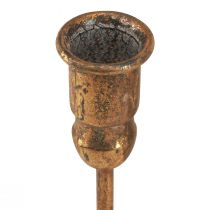 Artikel Antieke stokkandelaar voor 10 kaarsen goud 46×46cm H16,5cm