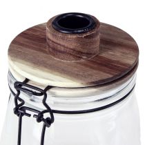 Artikel Stokkandelaar decoratief glas met sluiting Ø10cm H16cm