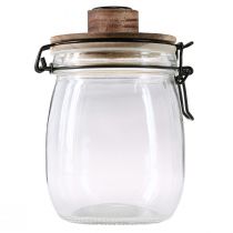 Artikel Stokkandelaar decoratief glas met sluiting Ø10cm H16cm