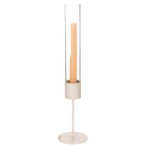 Artikel Moderne glazen cilinder kaarsenhouder van 45 cm