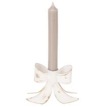 Artikel Vintage kaarsenhouder met strik, 12 cm