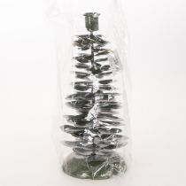 Artikel Groene metalen kerstboomversiering (kandelaar) 28 cm