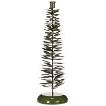 Artikel Kandelaar in kerstboomvorm, groen metaal, 45 cm