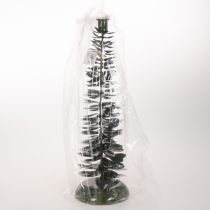 Artikel Kandelaar in kerstboomvorm, groen metaal, 45 cm