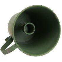 Artikel Taps kandelaar vintage beker decoratief metaal groen Ø11cm H11cm