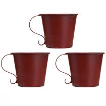 Artikel Conische kandelaar vintage beker decoratief wijnrood Ø9,5cm H8cm 3st