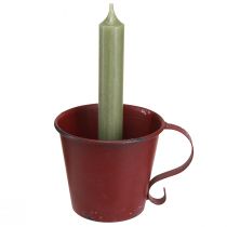 Artikel Conische kandelaar vintage beker decoratief wijnrood Ø9,5cm H8cm 3st