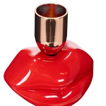 Artikel Glanzende lippenkaarsenhouder, modern design, 21 cm