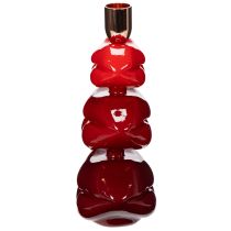 Artikel Glanzende lippenkaarsenhouder, modern design, 21 cm