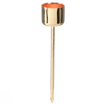 Artikel Stokkaarshouder om rood goud in te steken Ø22mm H10,5cm 12 stuks