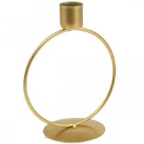 Kandelaar gouden kandelaar metalen ring Ø10.5cm