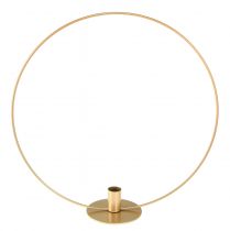 Artikel Decoratieve ring metalen ring kandelaar champagne Ø35cm